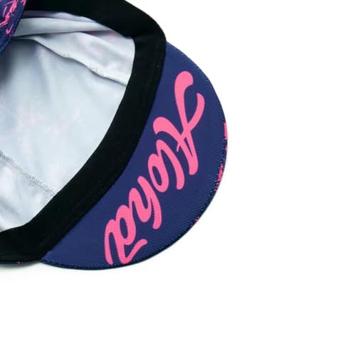 Cycling Cap for Man and Woman Cycling Hat Under Helmet-Polyester Breathable Sweat Absorbent - color: Flo-13