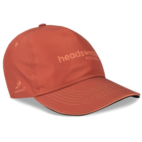 Headsweats Performance Pickleball Hats and Visors - color: Brick Red, style: Hat