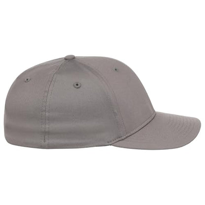 Lids Blank All Star Classic Structured Stretch Fitted Baseball Cap – Curved Bill Hat for Men and Women - color: Charcoal, size: Small-Medium