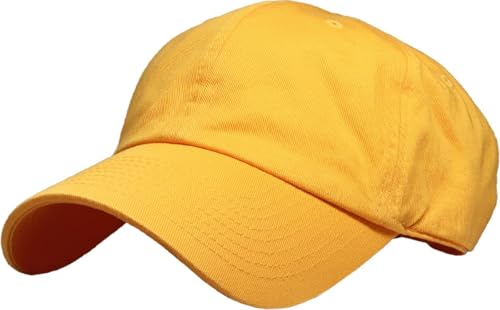 KBETHOS® Classic Washed Cotton Baseball Cap - color: Gold