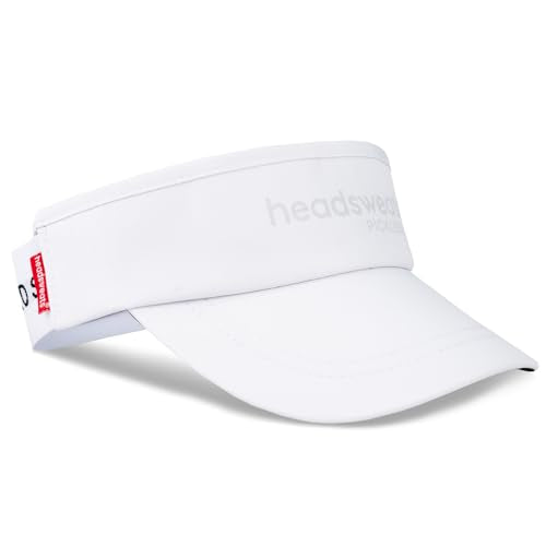 Headsweats Performance Pickleball Hats and Visors - color: White, style: Visor