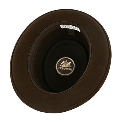 Stetson Cranston Men's Wool Dress Hat - color: Chocolate, size: Medium