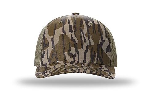 Richardson 112FP & 112PFP Classic Fit Five-Panel Snapback Trucker Cap |OSFM - color: Bottomland/Loden