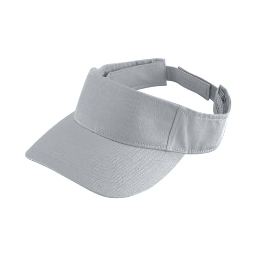 Augusta Sportswear Sport Twill Visor - color: Silver Grey