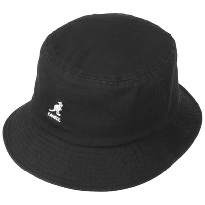 Kangol Washed Bucket Hat Lemon Sorbet - color: Black, size: Small