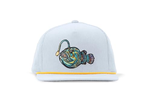 Bajío Fishing Hat - Performance, Corduroy and Twill Trucker Snapback - color: Anglerfish - Light Blue - Corduroy