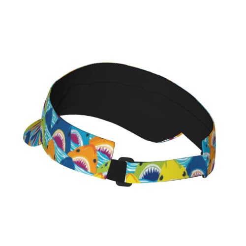 Leopard Print Sunscreen Visor Cap Adjustable Empty Top Athletic Beach Hat - color: 17