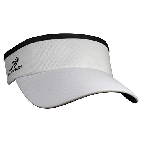 Headsweats Unisex Adult Lightweight Performance Running Sun Visor - color: White