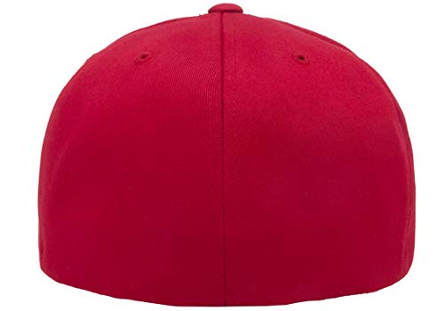 Flexfit Men's On Field Pro-Baseball Cap - color: Red, size: Large-X-Large
