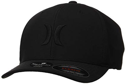 Hurley Mens Baseball Cap, H2O-Dri Stretch Fitted Hat with Curved Bill - color: 011, size: Large-X-Large