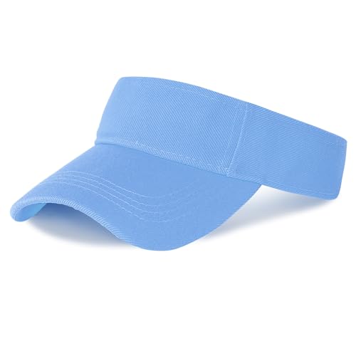 Marrywindix 1 Piece of Sport Wear Athletic Visor Sun Sports Visor Hat Visor Adjustable Cap for Women and Men - color: Blue