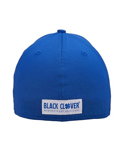 Black Clover Premium Flex Cap - color: 154 - Royal Hat/3d White Clover, size: Small-Medium
