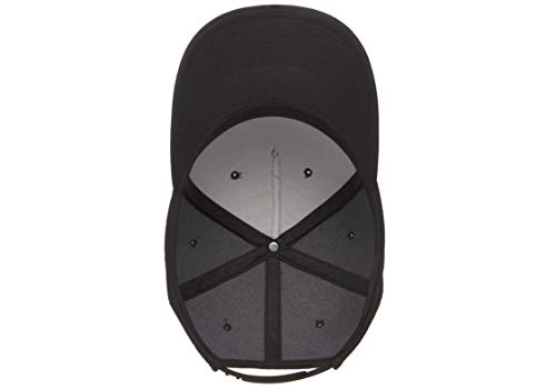Yupoong Men's Yp Classics™ 5-Panel Premium Curved Visor Snapback Cap - color: Black