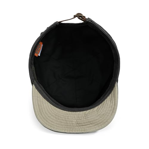 CLAPE Short Brim Baseball Cap for Men, Cotton Adjustable Travel Hat - color: Clsb06-black