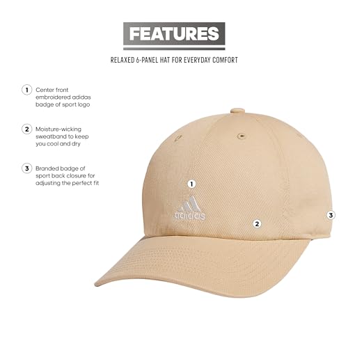 adidas Women's Saturday 2 Hat Baseball Cap - color: Magic Beige/Off White/2