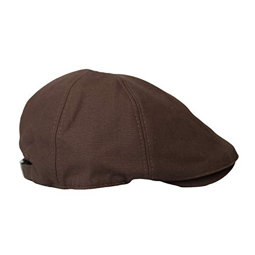 WITHMOONS Flat Cap Cabbie Hat Gatsby Golf Ivy Irish Newsboy Cotton SL31218 - color: Brown
