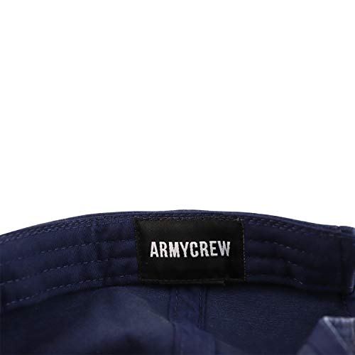 Armycrew XXL Oversize Sweat Free Stain Block Structured Flex Fitted Baseball Cap - color: Navy