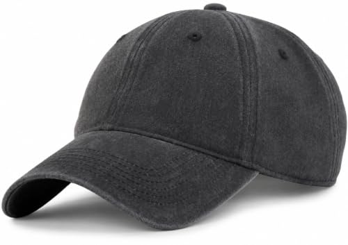 Vintage Washed Cotton Baseball Caps Men Women Adjustable Unstructured Low Profile Dad Hat - color: 1p-darkgrey