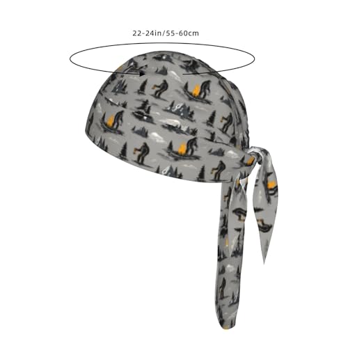 Adjustable Cycling Cap, Quick Dry Sports Bandana Skull Cap Helmet Liner - color: Bigfoot