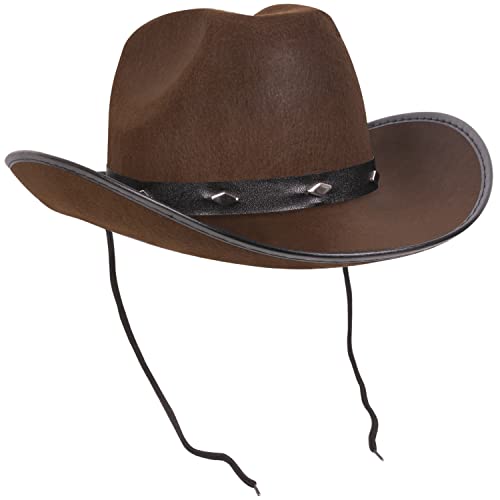 Kangaroo Western Style Wide Brim Felt Cowboy Hat for Men for Cosplay Events