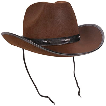 Kangaroo Western Style Wide Brim Felt Cowboy Hat for Men for Cosplay Events