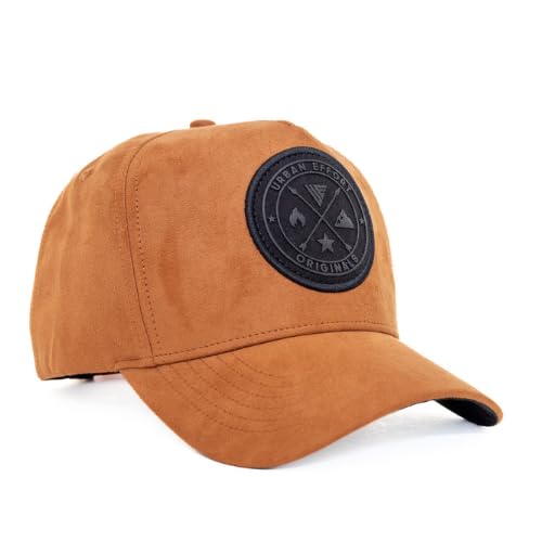 Urban Effort Trucker Hat for Men & Women, Mesh Back Baseball Cap, 5 Panel - color: Brown, style: Classic Snapback