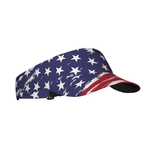 United States 250th Anniversary Hat America Patriotic Visor Caps for Women Men Adjustable Sun Hat - color: American Flag 7