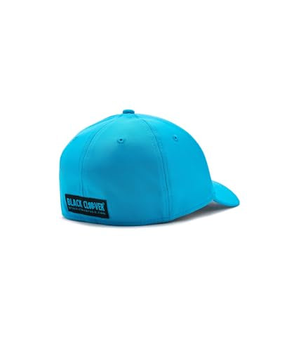 Black Clover Premium Flex Cap - color: Azure Blue Hat/3d Black Clover, size: Small-Medium