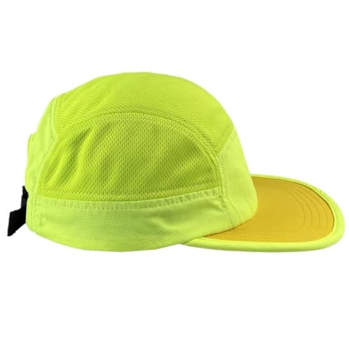 FASHIXD 5 Panel Hats for Men Baseball Cap Outdoor Sports Running Cap - color: Yellow