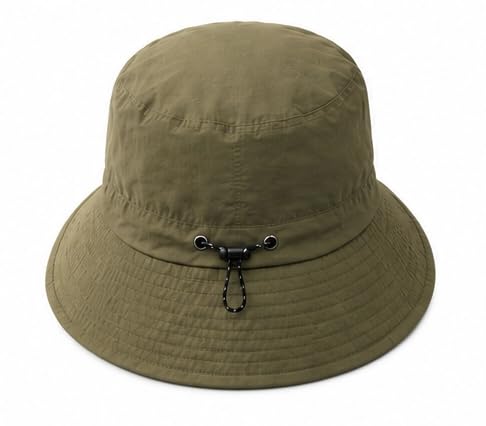 Packable Outdoor Bucket Hat – Lightweight Waterproof Quick-Dry Sun Hat for Hiking & Fishing - color: Green