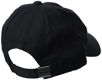 Tommy Hilfiger Men's Cotton Logo Adjustable Baseball Cap - color: Black