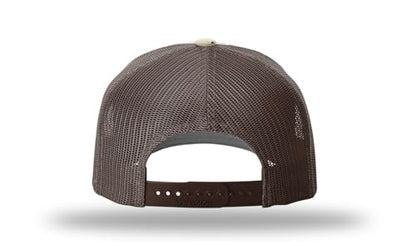 Richardson 112FP & 112PFP Classic Fit Five-Panel Snapback Trucker Cap |OSFM - color: Desert Camo/Brown