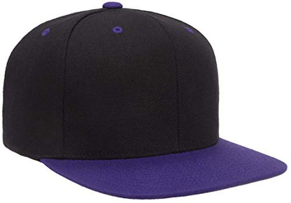 Flexfit Unisex Adult Yp Classics Premium Snapback Cap – 2-Tone - color: Black/Purple