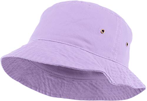 KBETHOS® 100% Cotton Washed Bucket Hat - color: Lavender, size: Small-Medium