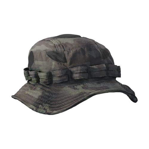 UF Pro Striker Gen 3 Boonie Hat - Military Tactical Brim Hat, Sun Cap for Men Hunting Fishing Outdoor Camping - color: Black Multicam, size: XX-Large