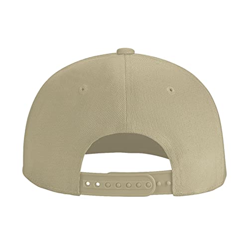 Custom Snapback Hats for Men Personalized Hip Hop Flat Bill Brim Baseball Cap Add Your Own Text Photo Logo - color: Single Color - Natural