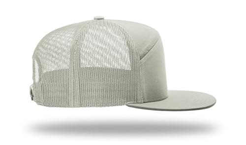 Richardson 168 Hi-Pro 7 Panel Adjustable Snapback Trucker Mesh Back Cap - color: Quarry