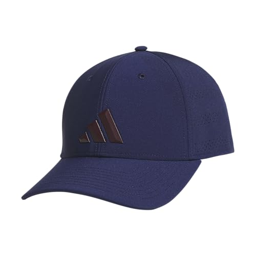 adidas Men's Gameday Stretch Fit Hat - color: Dark Blue/Active Maroon/5, size: Small-Medium