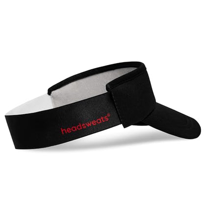 Headsweats Unisex Adult Lightweight Performance Running Sun Visor - color: Black
