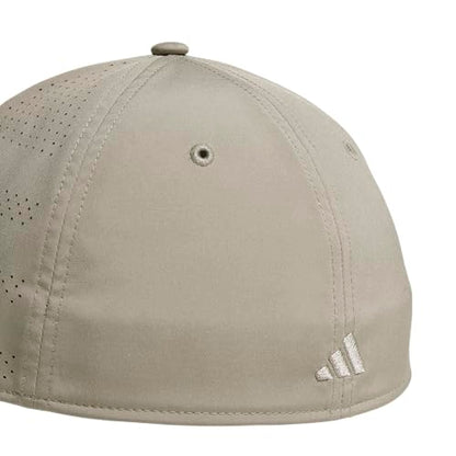 adidas Men's Gameday Stretch Fit Hat - color: Silver Pebble Grey/Feather Grey/5, size: Large-X-Large
