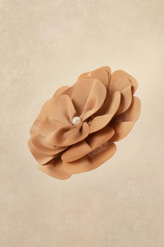BABEYOND Fascinators Hats for Women Layered Flower Tea Party Derby Hats - color: Coffee