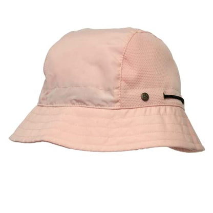 BUILTCOOL Adult Mesh Panel Bucket Cap – Boonie Hat for Fishing, Camping, and Kayaking - color: Millenial Pink, size: Small-Medium