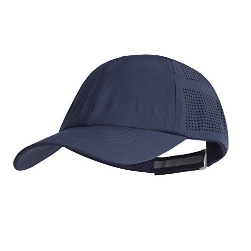 HH HOFNEN Women Quick Drying Baseball Cap Sun Hat Unstructured Golf Hat - color: #1 Navy