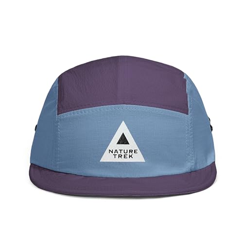 Croogo Quick-Dry 5 Panel Running Cap Lightweight Short Brim Hats for Men - color: Purple