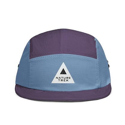 Croogo Quick-Dry 5 Panel Running Cap Lightweight Short Brim Hats for Men - color: Purple