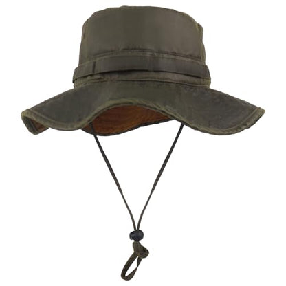 Bucket Hat UV Protection Sun Hat, Boonie Fishing Safari Hats for Outdoors - color: Camel
