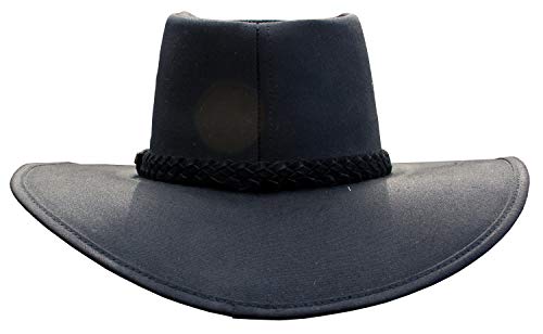 Foxfire Outback Trail Oilcoth Oilskin Rainier Hat Black or Brown - color: Black, size: Small
