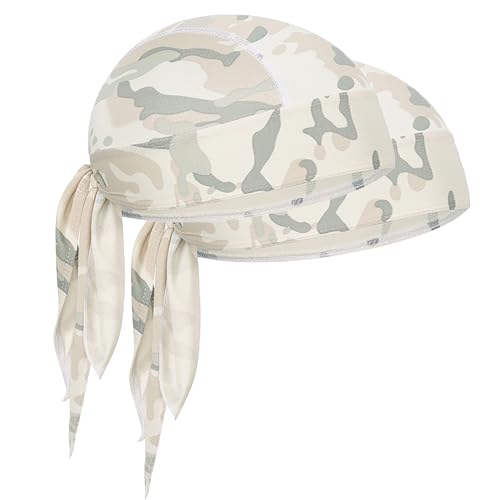 Skull Cap Do Rags Head Wraps, Sweat-Wicking Helmet Liner for Cycling, Breathable Durag for Outdoor Sports - color: Pcs2-tj-10-mjxd