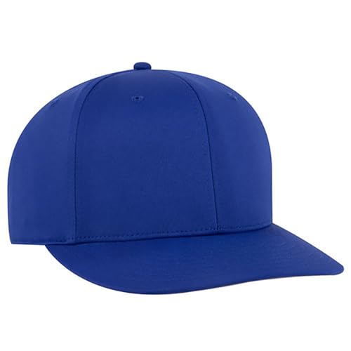 Ashen Fane Polyester Pro Style Structured High Profile Semi-Curved Bill Adjustable Snapback Hat - color: 6p - Royal