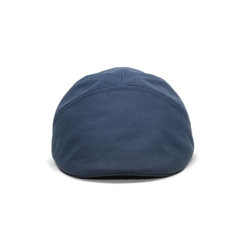 Sterkowski Ivy Five Newsboy | 100% Softened Cotton Flat Cap for Men | Breathable Airy 5 Panels Cap Without Lining - color: Navy Blue, size: 7 1/2